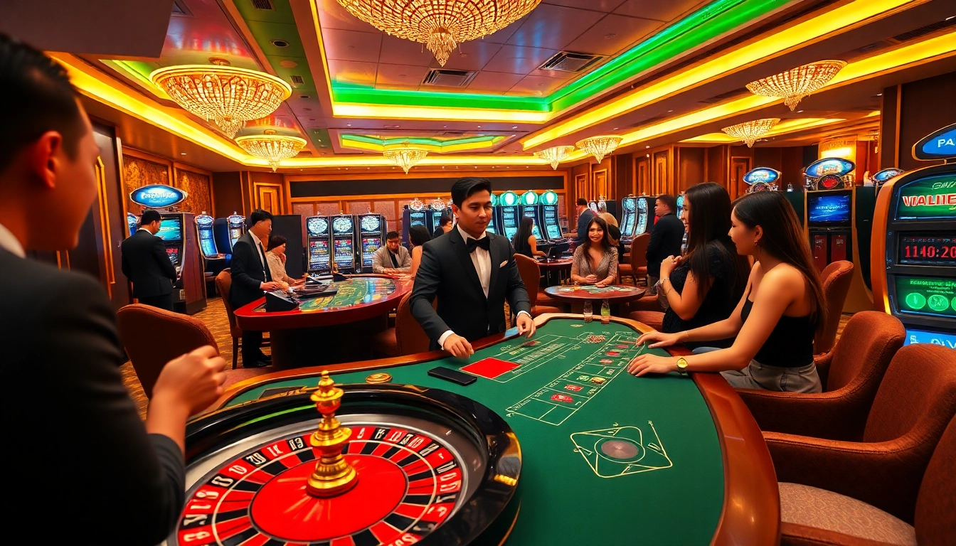 Experience the excitement of GG 88 with a vibrant casino atmosphere filled with gaming options.