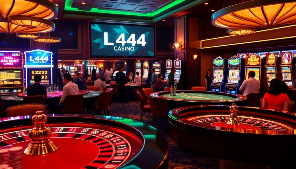 Experience thrilling gaming action at L444 with a vibrant atmosphere and professional dealers.