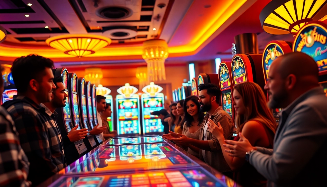 Experience thrilling moments with doaslot machines in a vibrant online casino setting.
