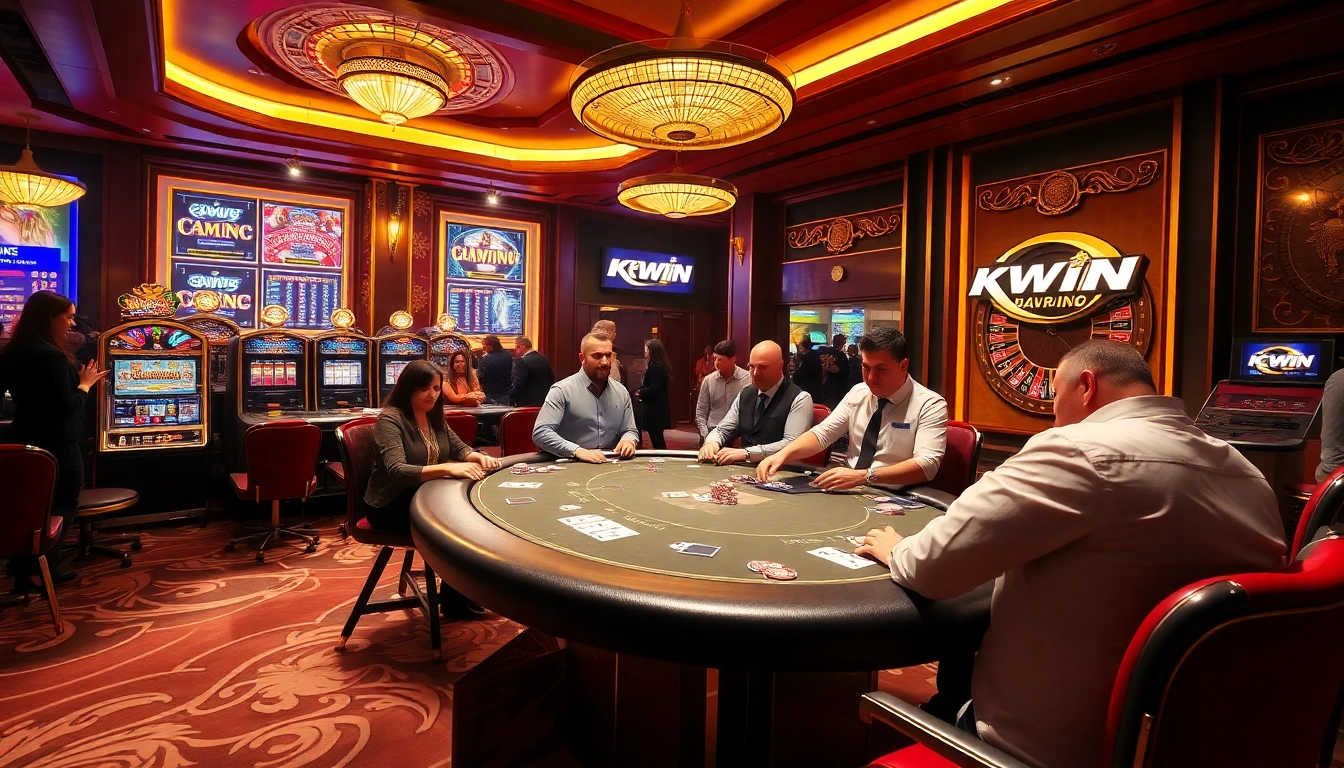 Experience thrilling gameplay at KKWIN casino with exciting poker action and vibrant atmosphere.