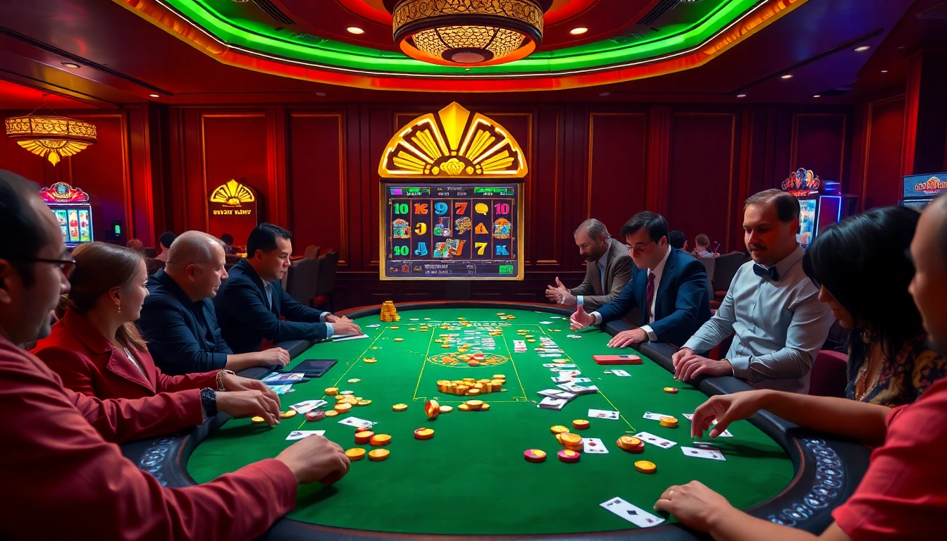 Experience thrilling gaming action at https://abc8.lol/ with engaging casino tables, vibrant chips, and excitement.