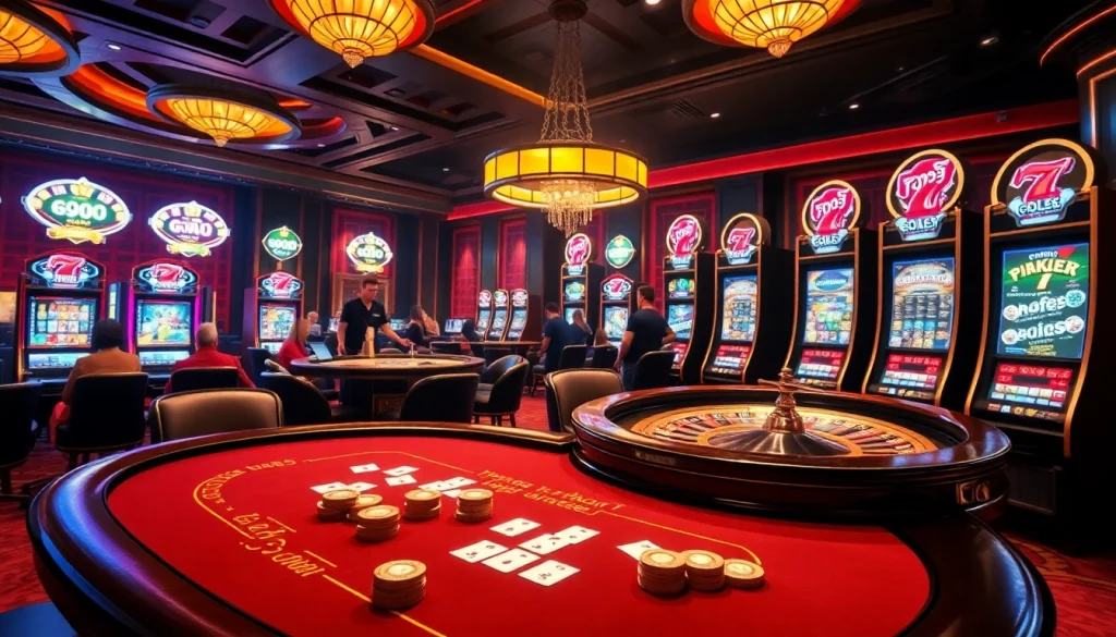 Experience the excitement of gambling at 99OK with vibrant casino games and luxurious atmosphere.