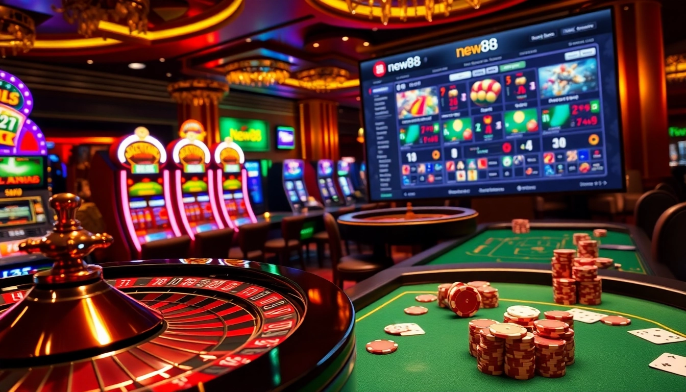 Experience high-stakes action at new88 with vibrant casino tables and thrilling games.