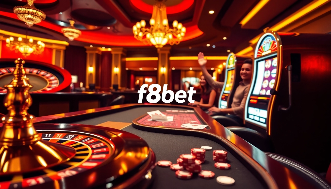 Experience the excitement of f8bet with thrilling casino games and vibrant slot machines.