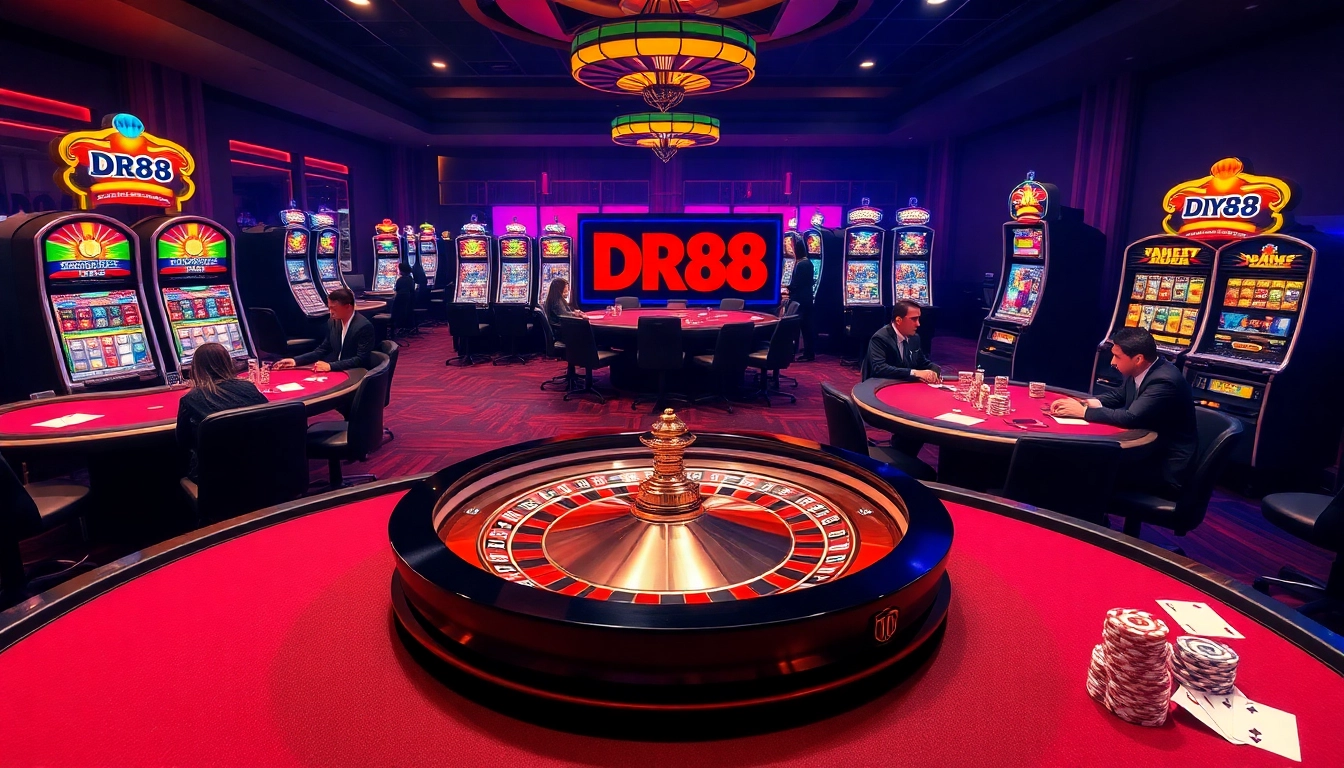 Experience the excitement of DR88 with vibrant tables, chips, and engaging gameplay.