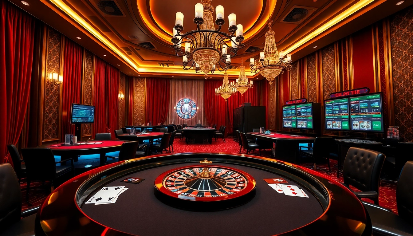 Ga888 players engaging in a thrilling casino experience with live betting and vibrant gaming elements.