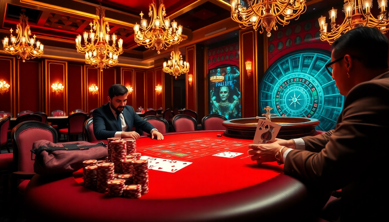 Experience the thrill of high-stakes poker at Trang chủ Hi88, showcasing expertly played hands and vibrant casino ambiance.