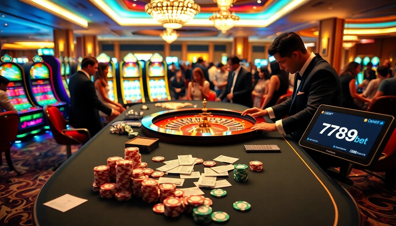 Experience the excitement of winning at 789bet with vibrant casino elements and high-stakes gambling.