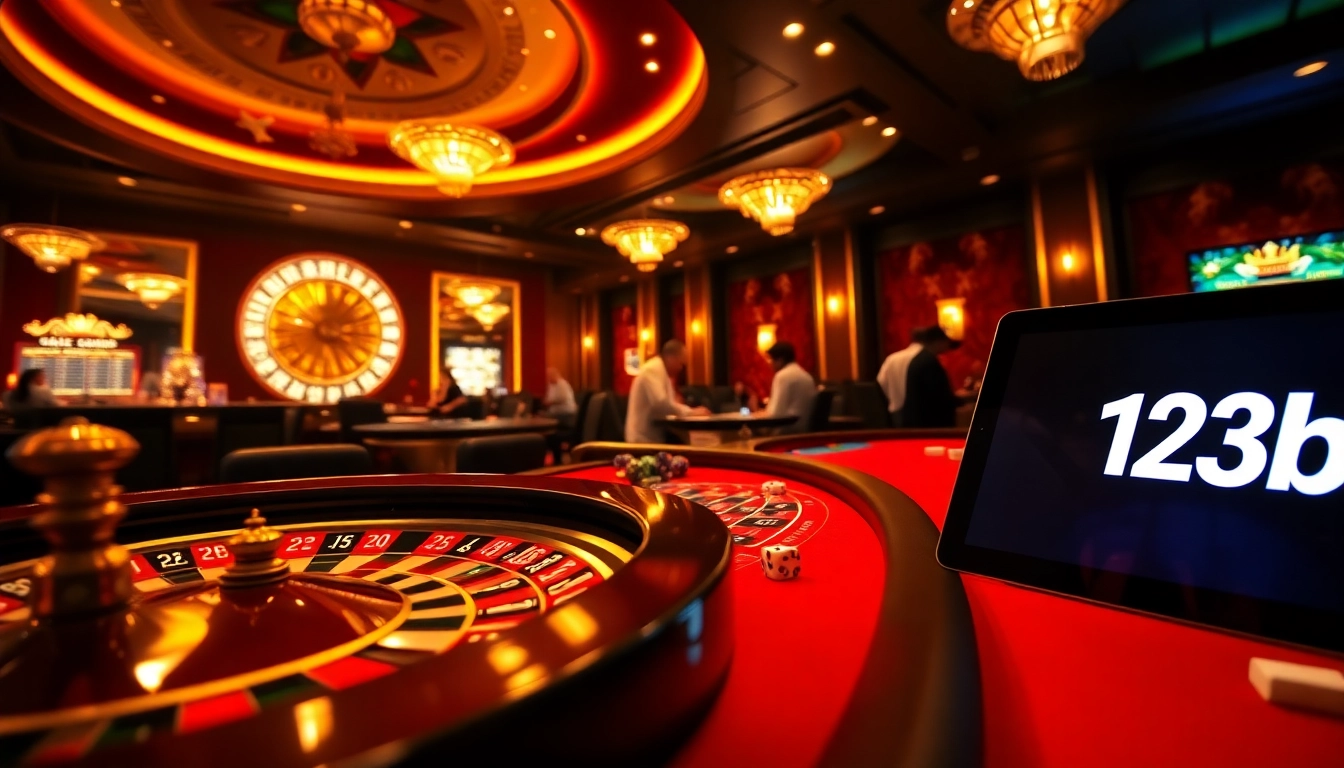 Experience the thrill of winning at 123b casinos with vibrant gaming visuals.