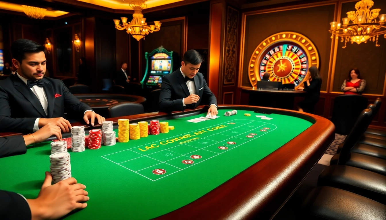 Experience the thrill of baccarat and more at Lc88's luxurious gaming tables.