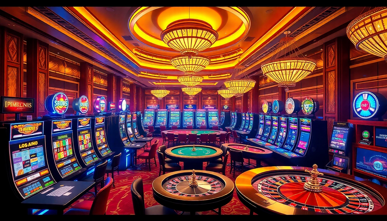 Exciting gameplay at 789p casino, featuring vibrant slot machines and engaging dealers.