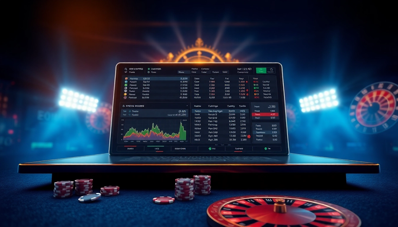 Engaging sports betting scene showcasing keonhacai5 platform with sleek odds display and vibrant graphics.