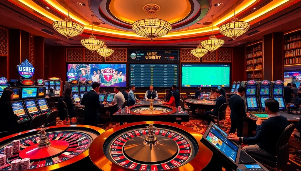 Experience the thrill of online gambling at USBET with engaging casino games and sports betting.