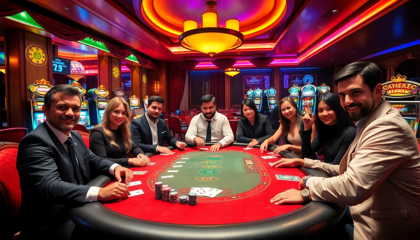 High-stakes poker game scene at https://rr88.pizza/, showcasing excitement and luxury.