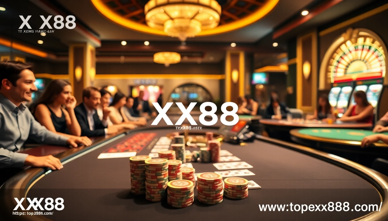 Experience thrilling gambling action at https://topxx88.com/ with exciting games like poker and roulette!