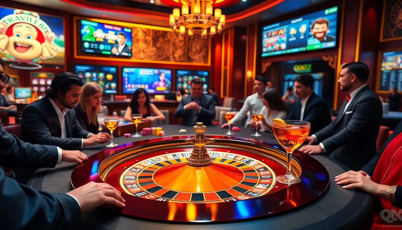 Players engaging in intense betting action at the QQ 88 casino table.