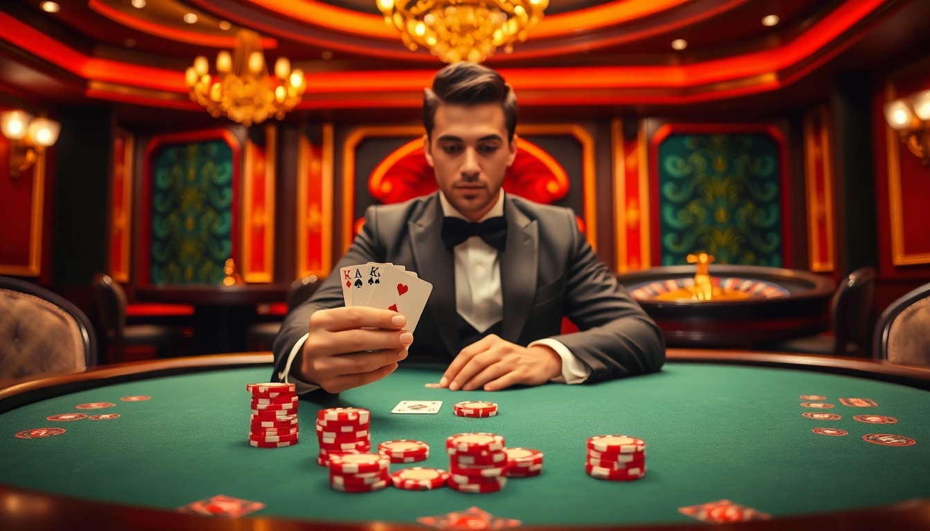 Experience the thrill of poker at 13win with vibrant casino visuals.
