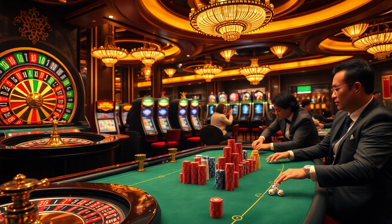 Experience the thrill of Situs Slot Terpercaya with vibrant slot machines and exciting casino action.