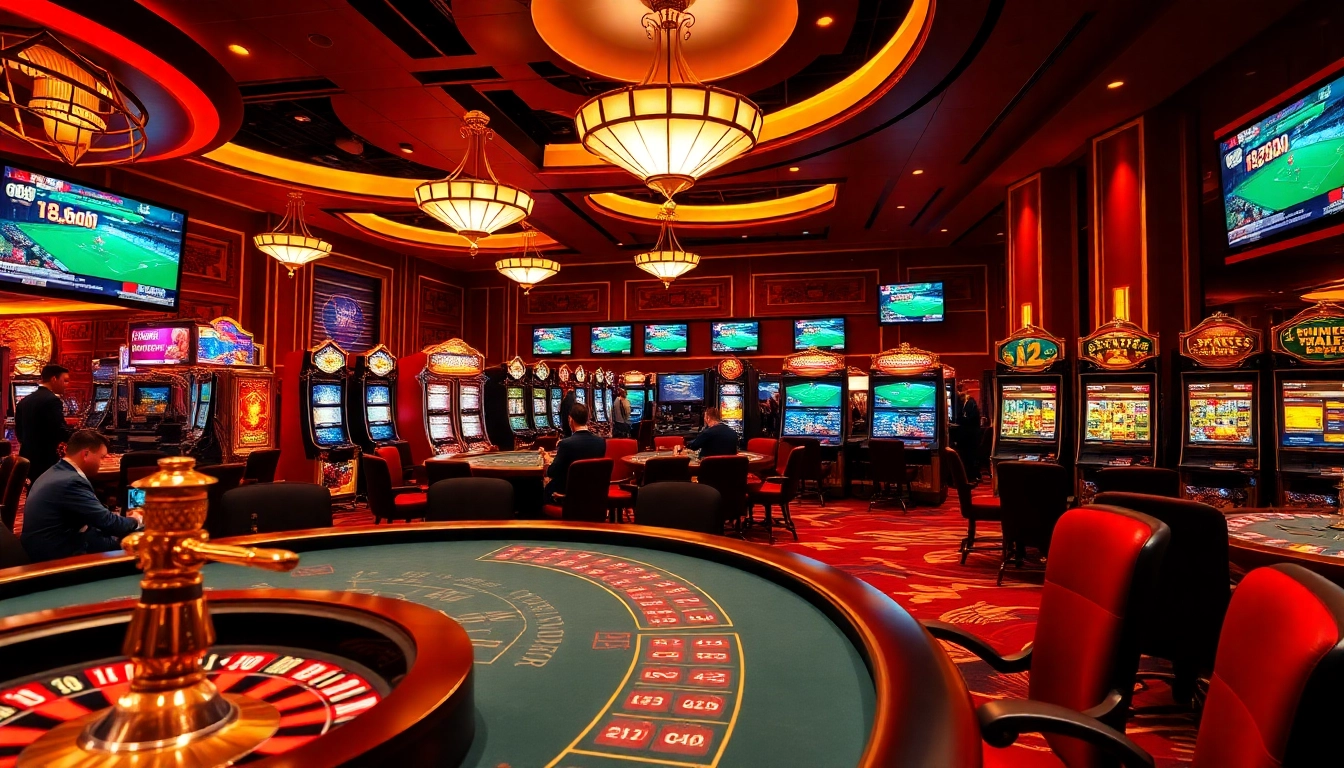 Experience thrilling gambling action with vaoluoitv at a luxurious casino table.