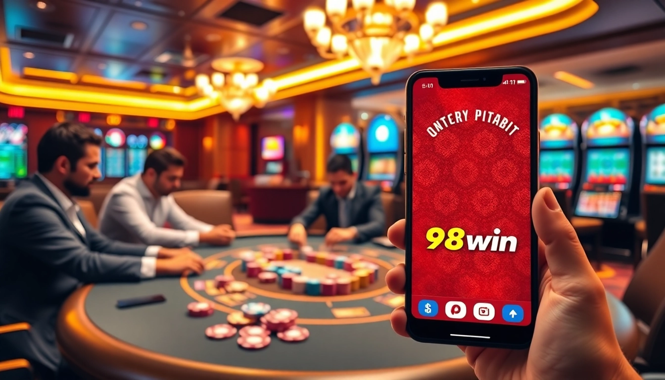 Engaged players at a poker table using the app 98win for betting strategies.