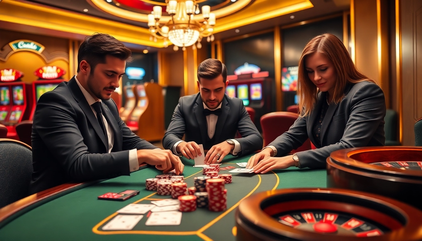 Experience the excitement of gambling at 888new.nl with poker chips, cards, and a lively casino atmosphere.