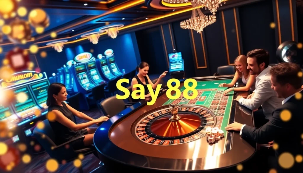 Experience the excitement of say88 with vibrant casino gaming in a luxurious setting.