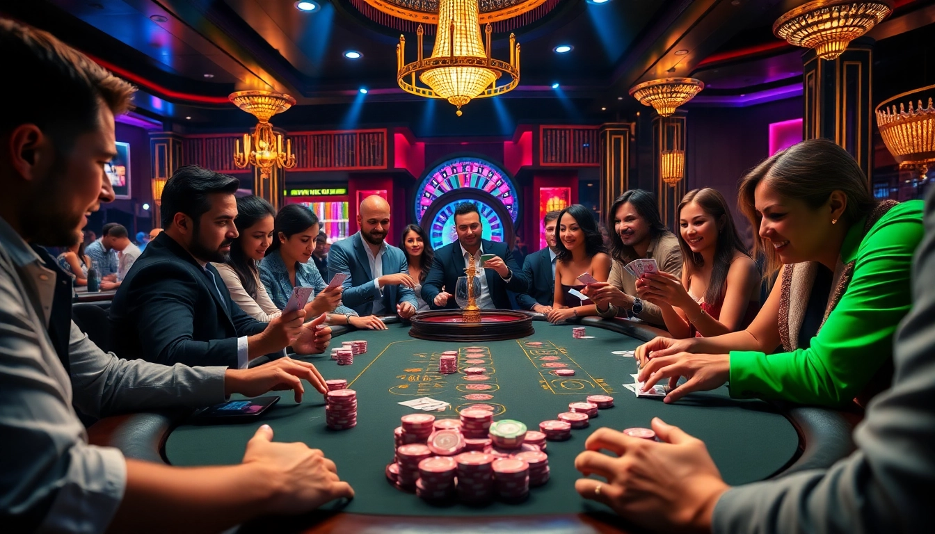 Experience thrilling games at okfun casino with vibrant poker tables and exciting roulette.