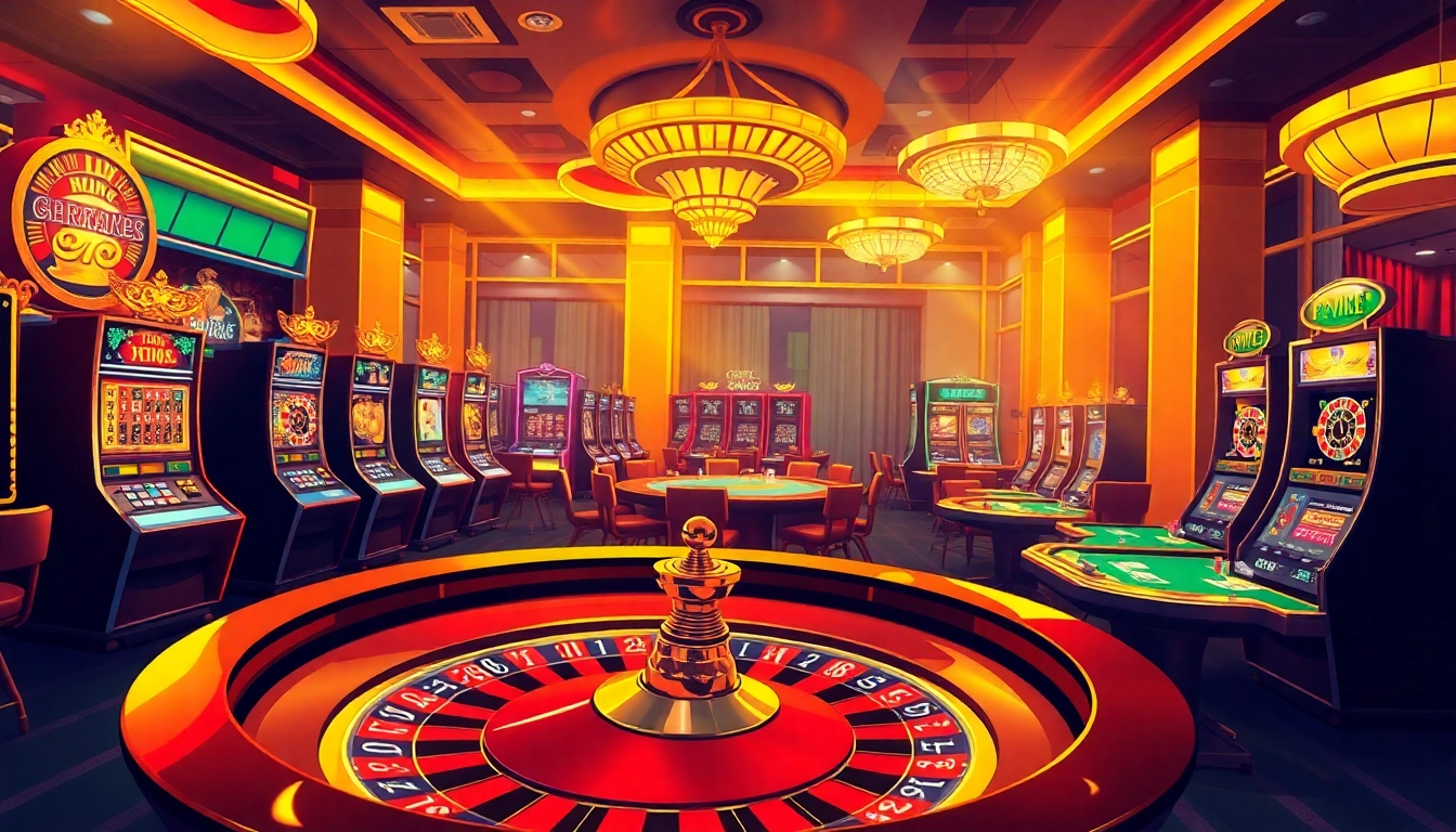 Experience the vibrant atmosphere of RR88 as players engage in thrilling casino games, showcasing roulette, poker, and slot excitement.