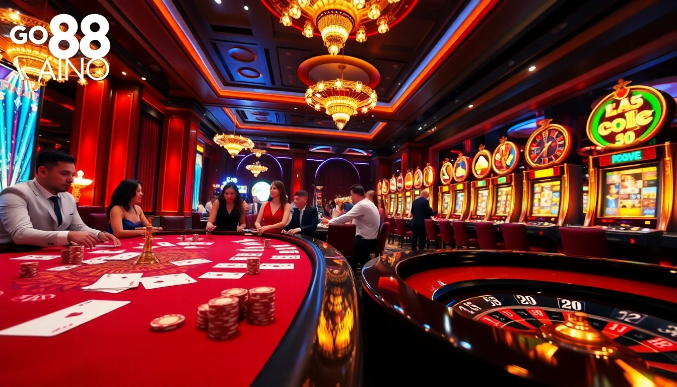 Experience the vibrant casino thrill with go88's exciting games and luxurious atmosphere.