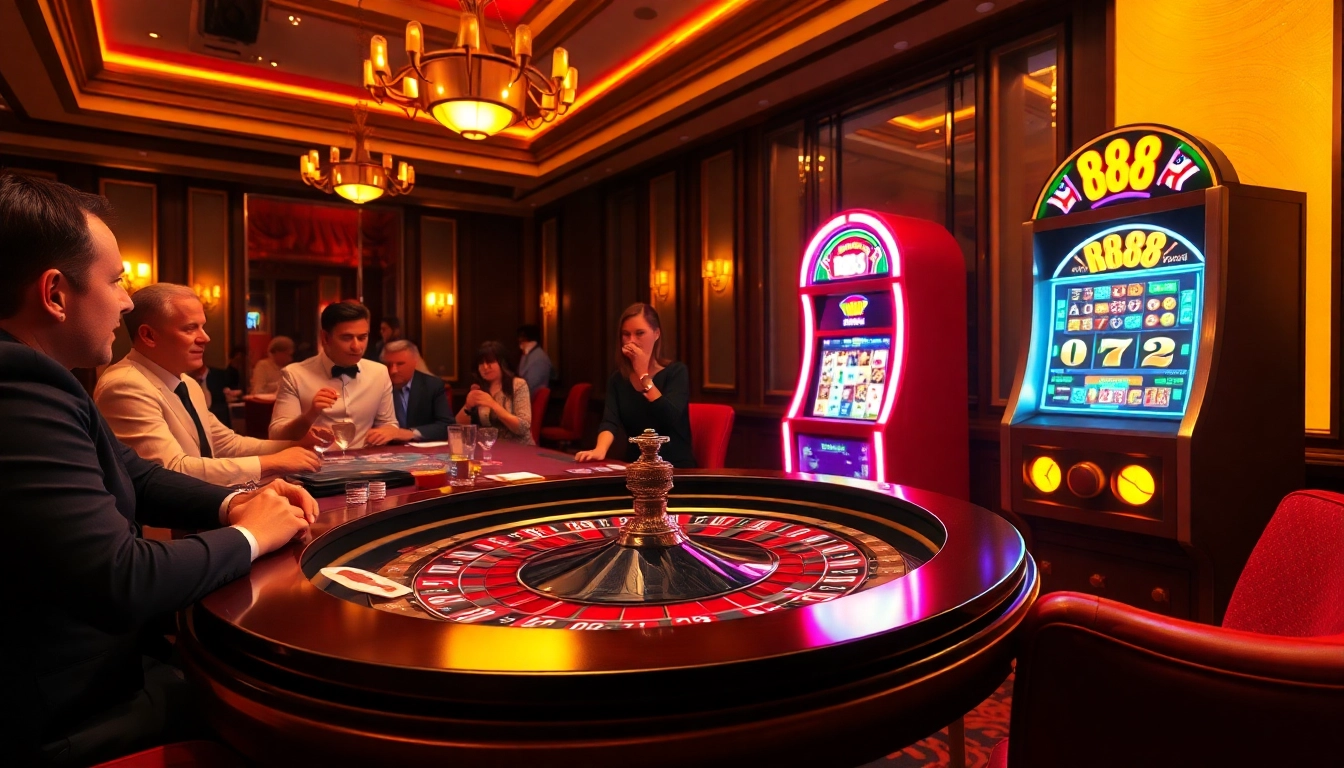 Experience the thrill of winning with RR88 at a luxurious casino table.