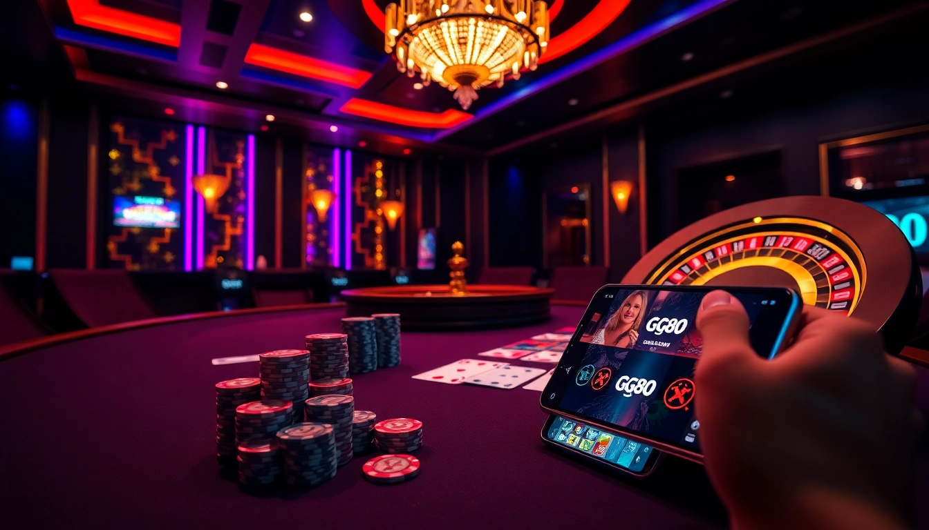 Experience the thrill of winning at gg88's vibrant casino tables with poker games and roulette.