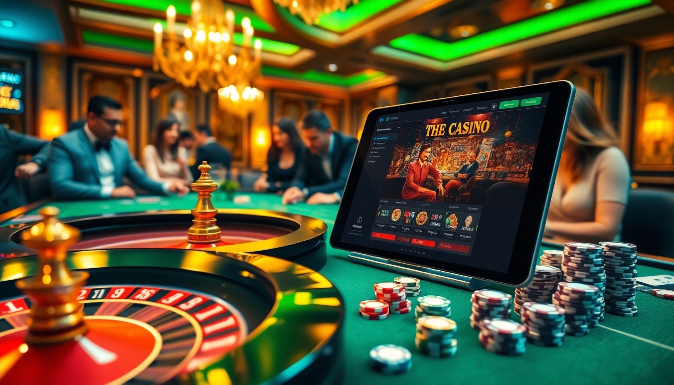Experience the excitement of betting at https://123win.click/ with vibrant casino visuals featuring roulette and poker.