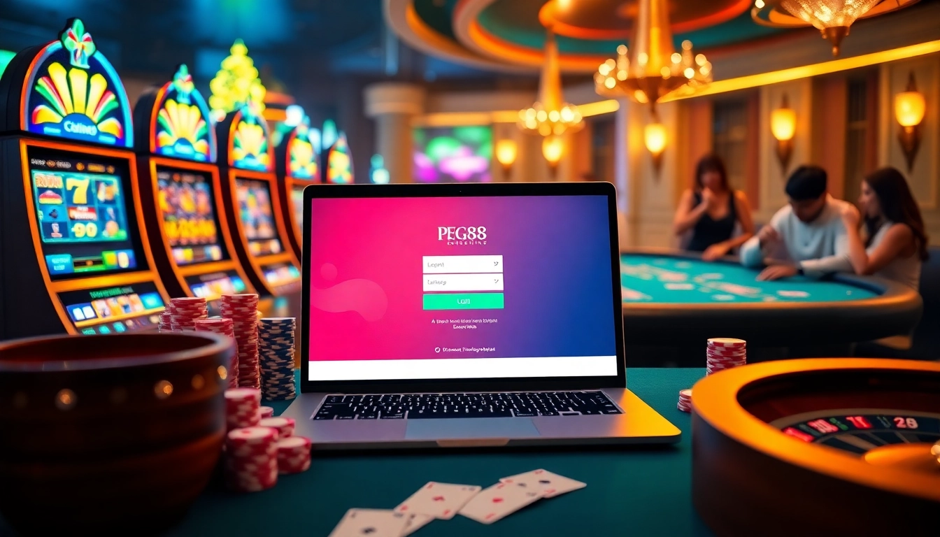 Experience the excitement of pg88 đăng nhập on a sleek online gambling setup.