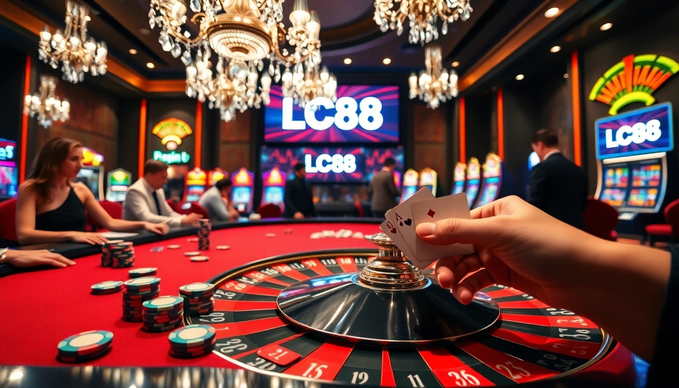 Experience thrilling gameplay at LC88 with vibrant casino elements and engaging atmosphere.