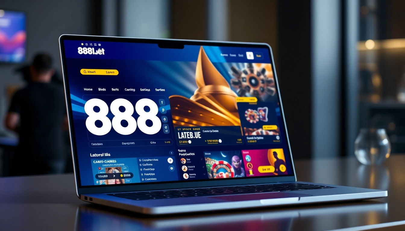 Experience 888b.bet: A modern online betting platform showcasing diverse sports and casino games.