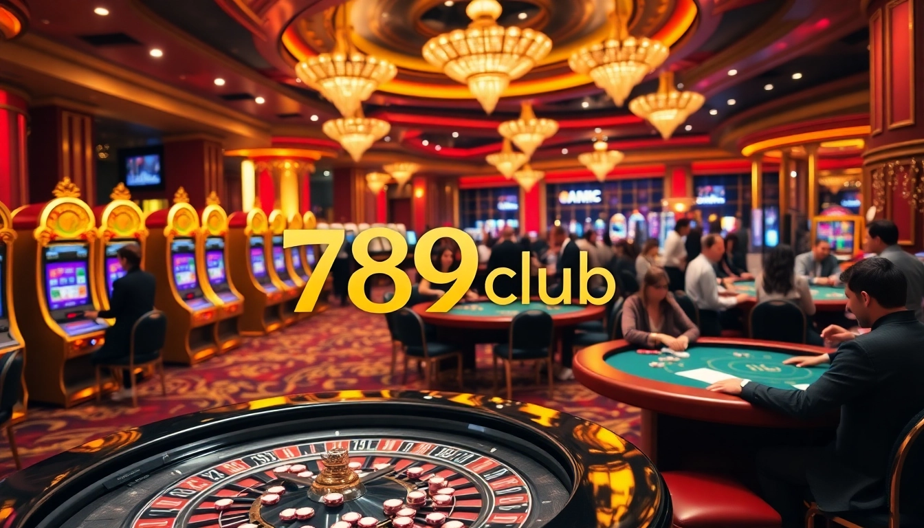 Experience the excitement of 789club with vibrant casino tables filled with players.