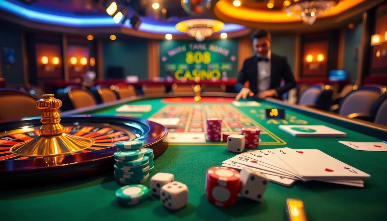Players strategizing at the casino table featuring 88aa with betting chips and cards.