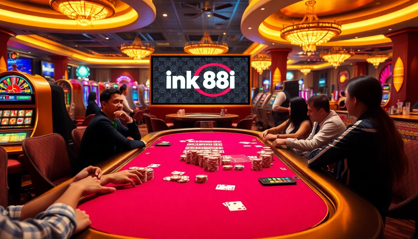 Experience the thrill of poker at an upscale casino with link 88i as a digital interface.