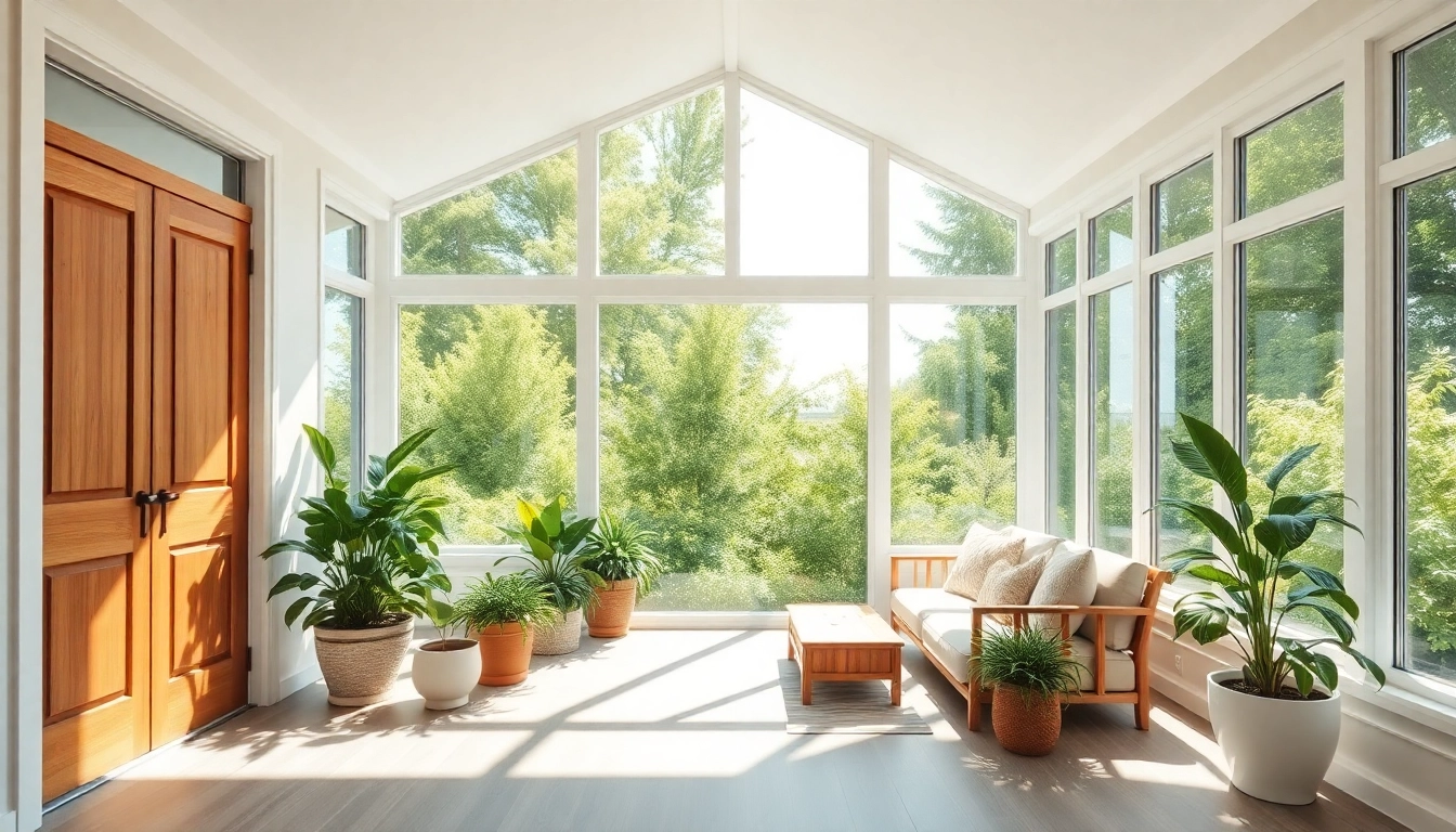 Transform your sunroom with a professional design that exudes openness and tranquility.
