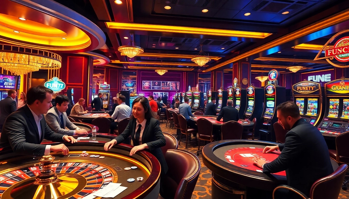Experience the excitement of FUN79 as players engage in lively casino games.