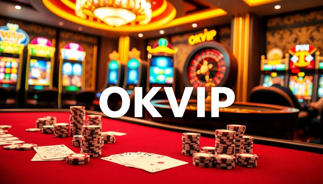 Players enthusiastically engage with the luxurious gambling offerings at OKVIP casino.