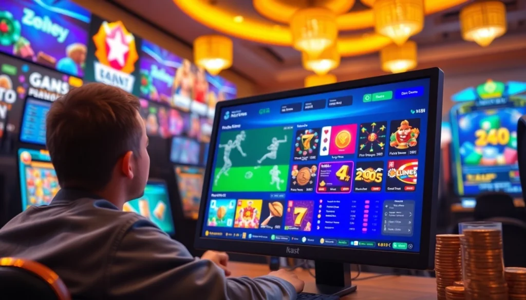 K88 online gaming platform showcasing diverse games in a vibrant digital environment.
