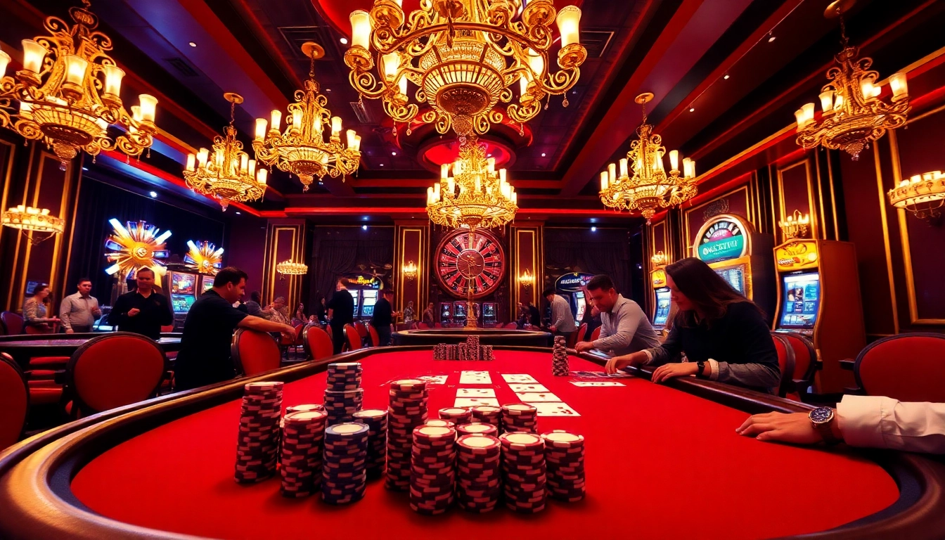 Experience high-stakes poker action at https://69vn.br.com/ with vibrant chips and cards on the table.