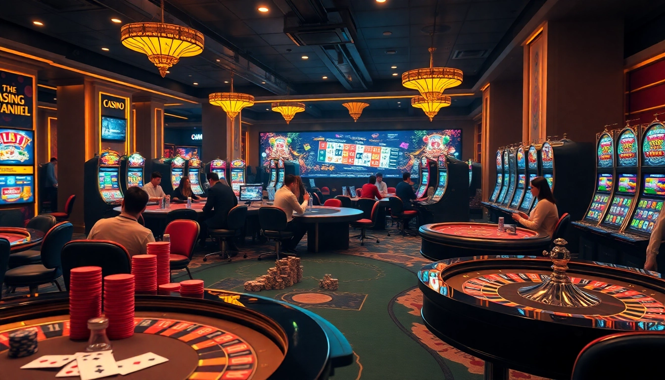 Experience the thrill of Đăng nhập bomwin in a luxurious online casino setting with vibrant games and excitement.