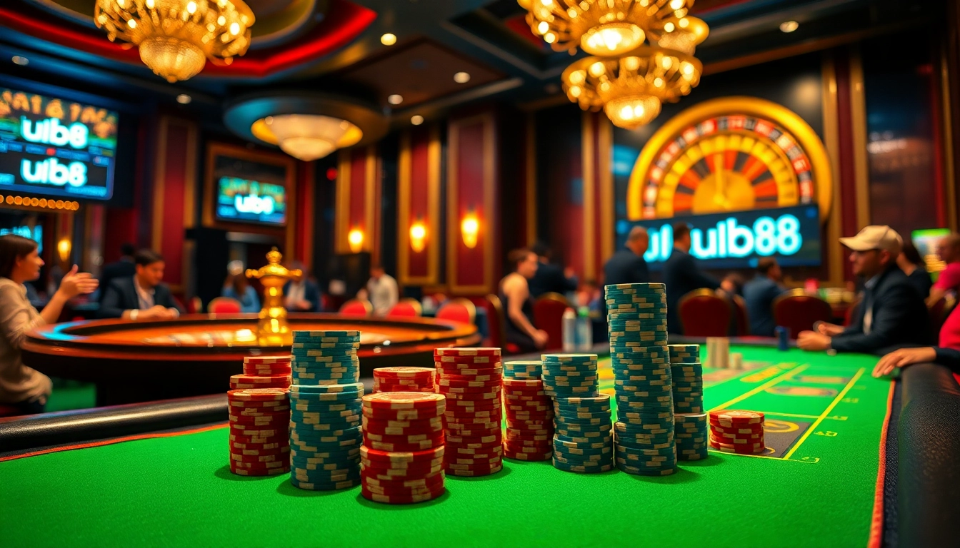 Experience thrilling gameplay at uu88's sophisticated casino tables with poker and roulette.