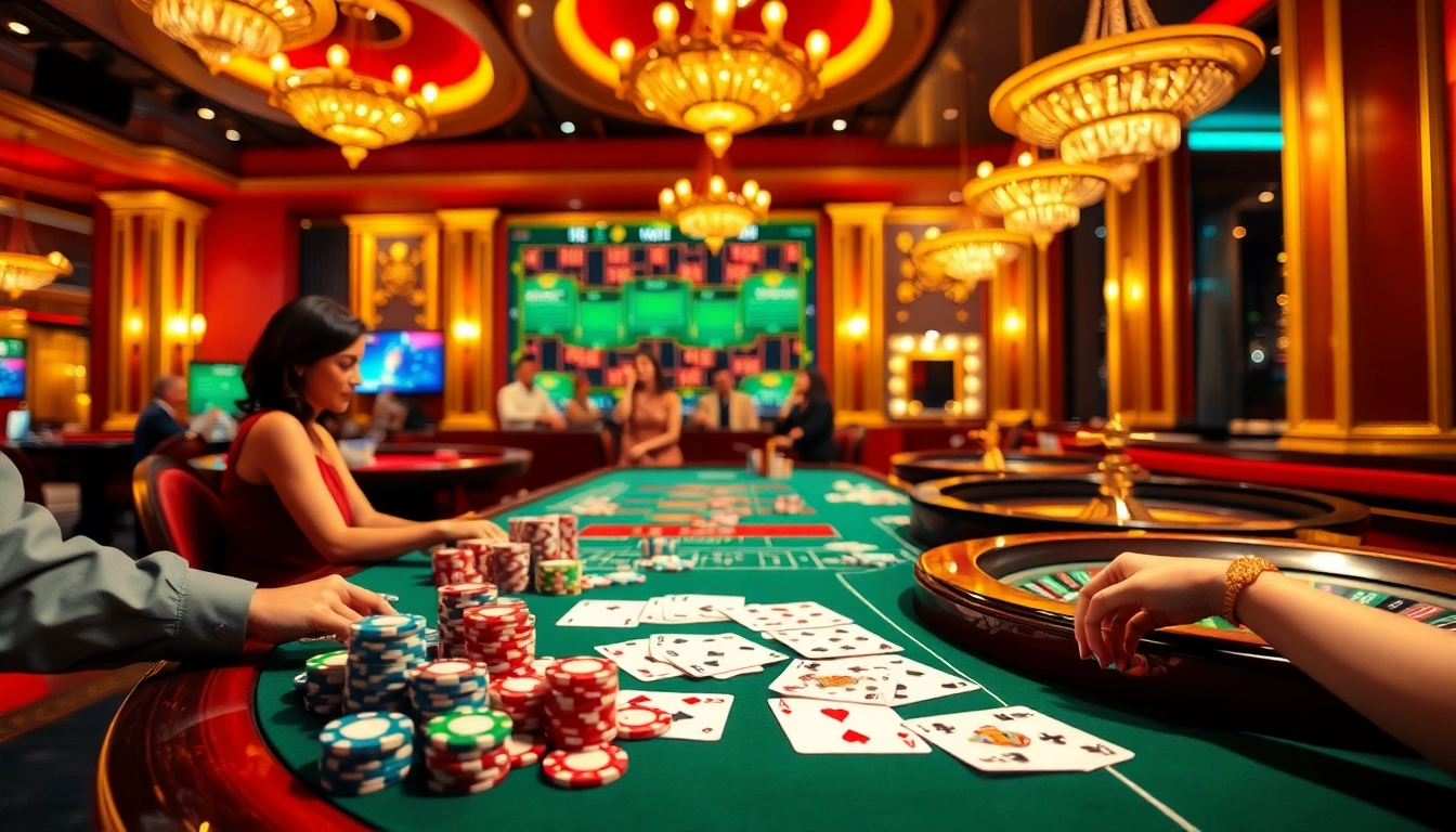 Exciting game bài 88BET scene with vibrant casino elements and engaged players.