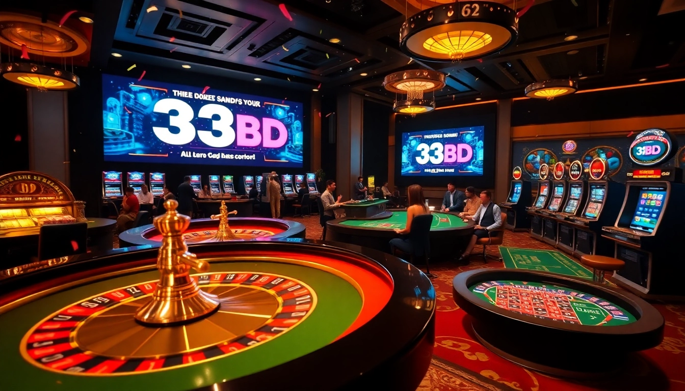 Experience the thrilling world of 33BD with engaging online casino games and vibrant promotions.
