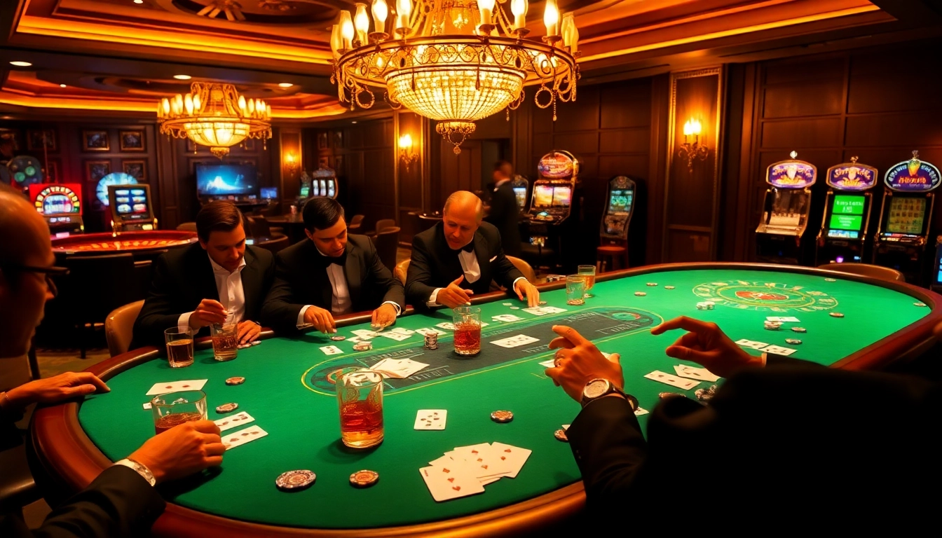 Experience thrilling high-stakes poker at the C168 casino with elegant players and vibrant action.