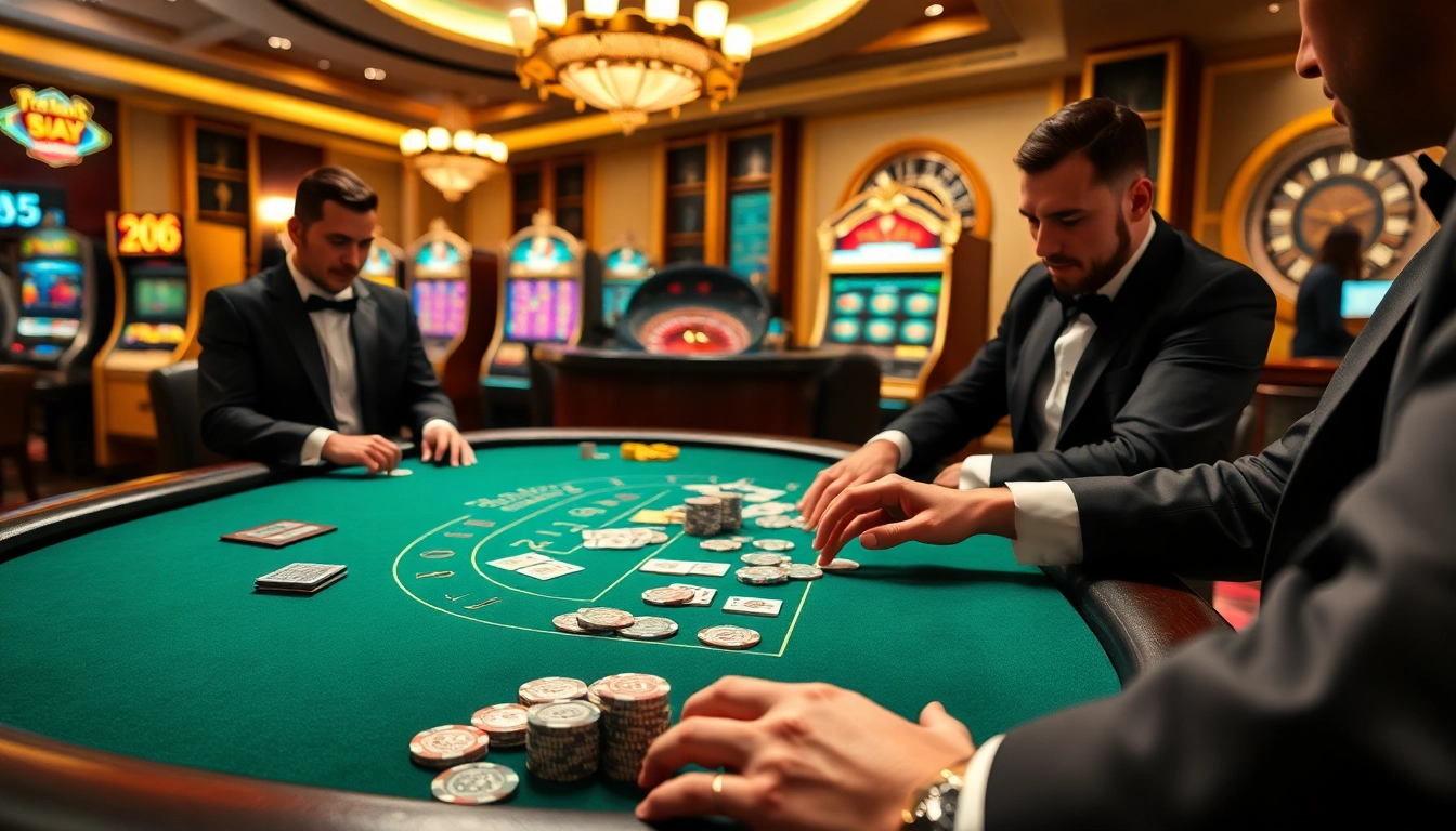 S666 poker game with strategic betting at a luxurious casino table, showcasing excitement and elegance.