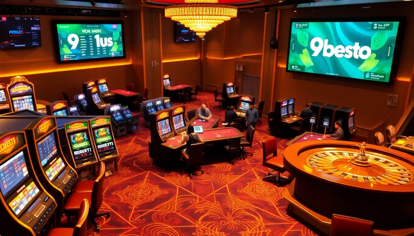 Casino gaming excitement at https://9bet0.us.com/ with vibrant tables and players winning big.